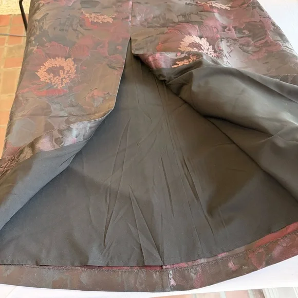 New KAY UNGER Purple Floral Jacquard Formal Black Tie Wedding Maxi Dress Size 18 - Picture 6 of 12